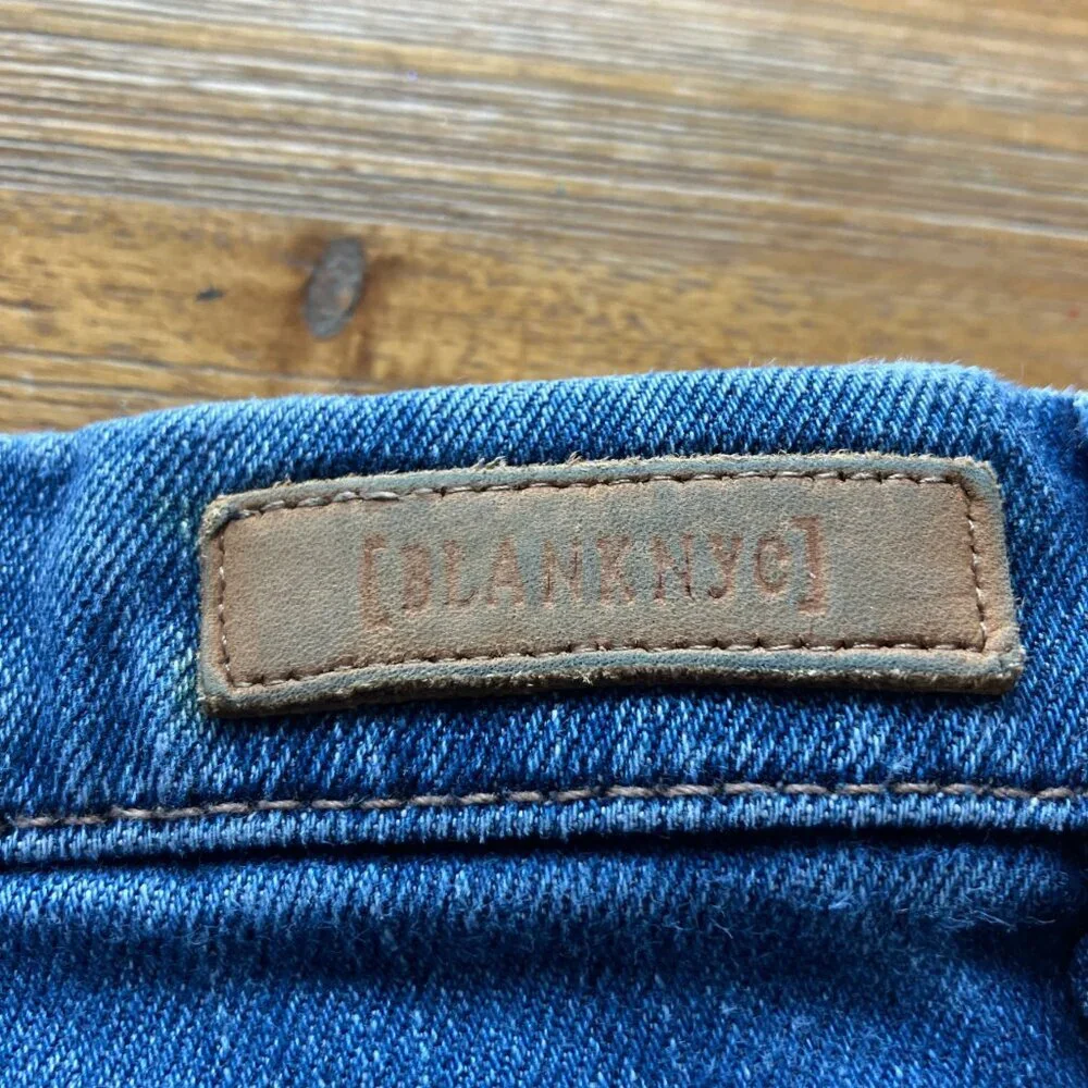 Blank NYC Women's Faded Dark Blue Skinny Jeans - Picture 6 of 6